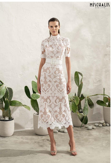Completo in pizzo c/cintura Mischalis M3-1156